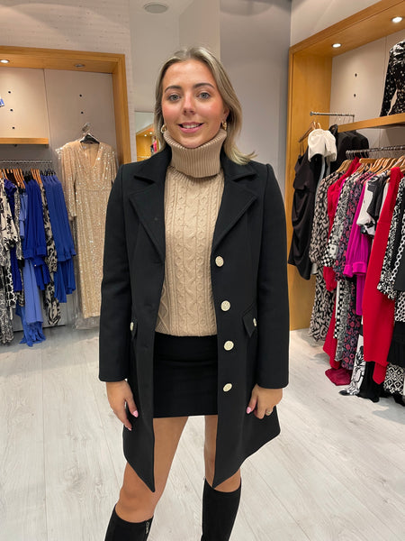 Arggido Black Coat – Ruby Nu Boutique