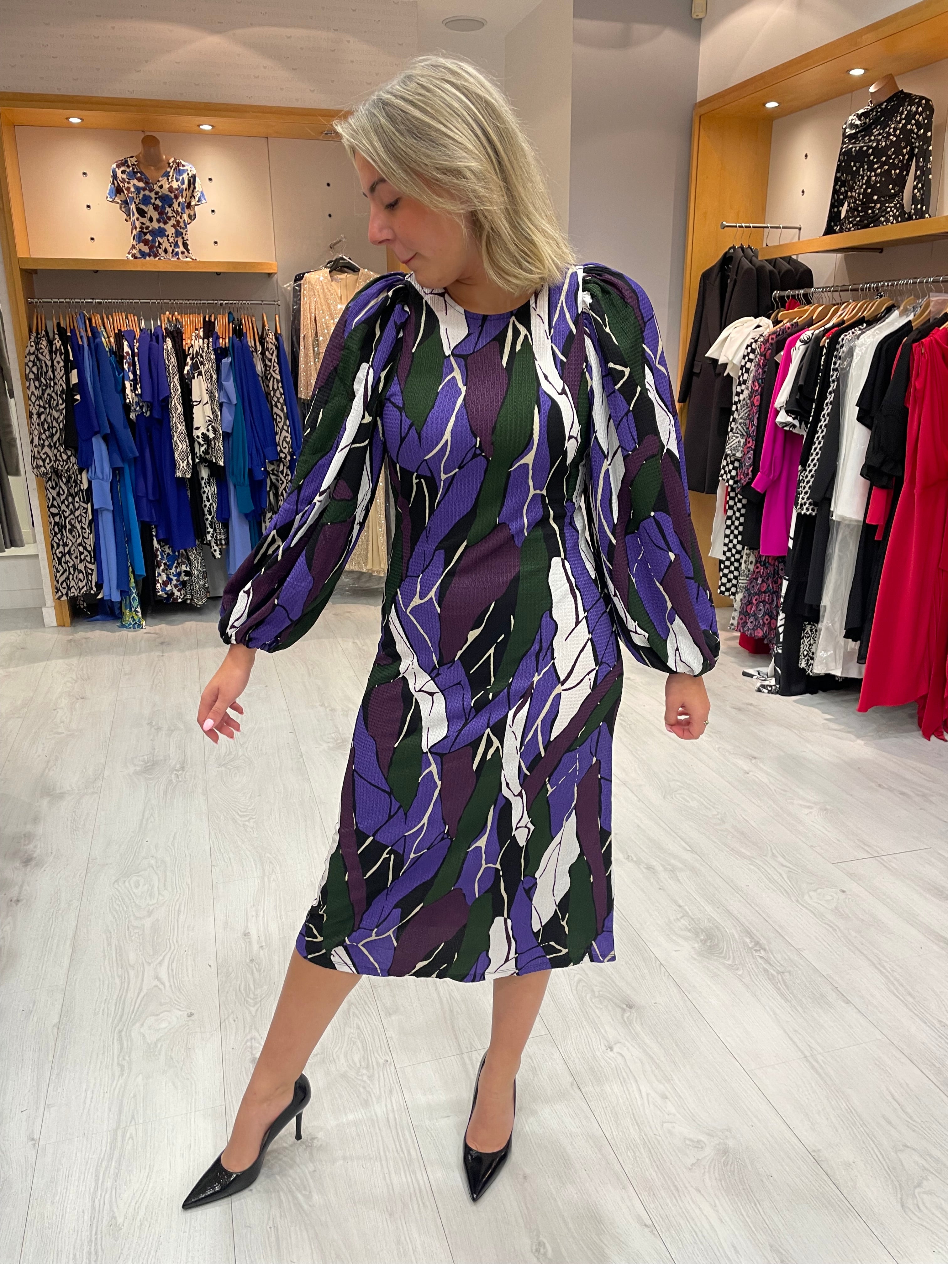 Soaked In Luxury Rock Print Dress – Ruby Nu Boutique
