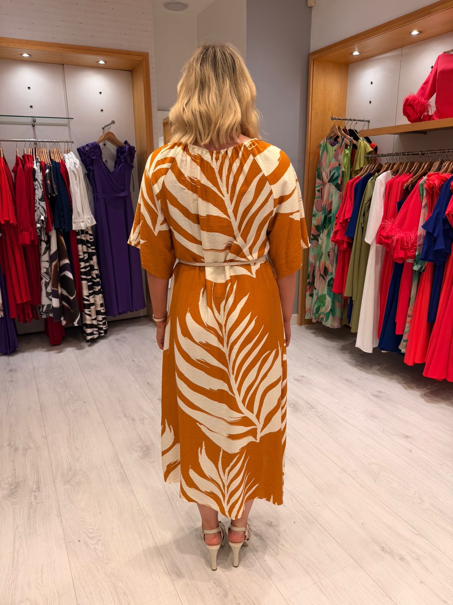 Smashed Lemon Orange Dress