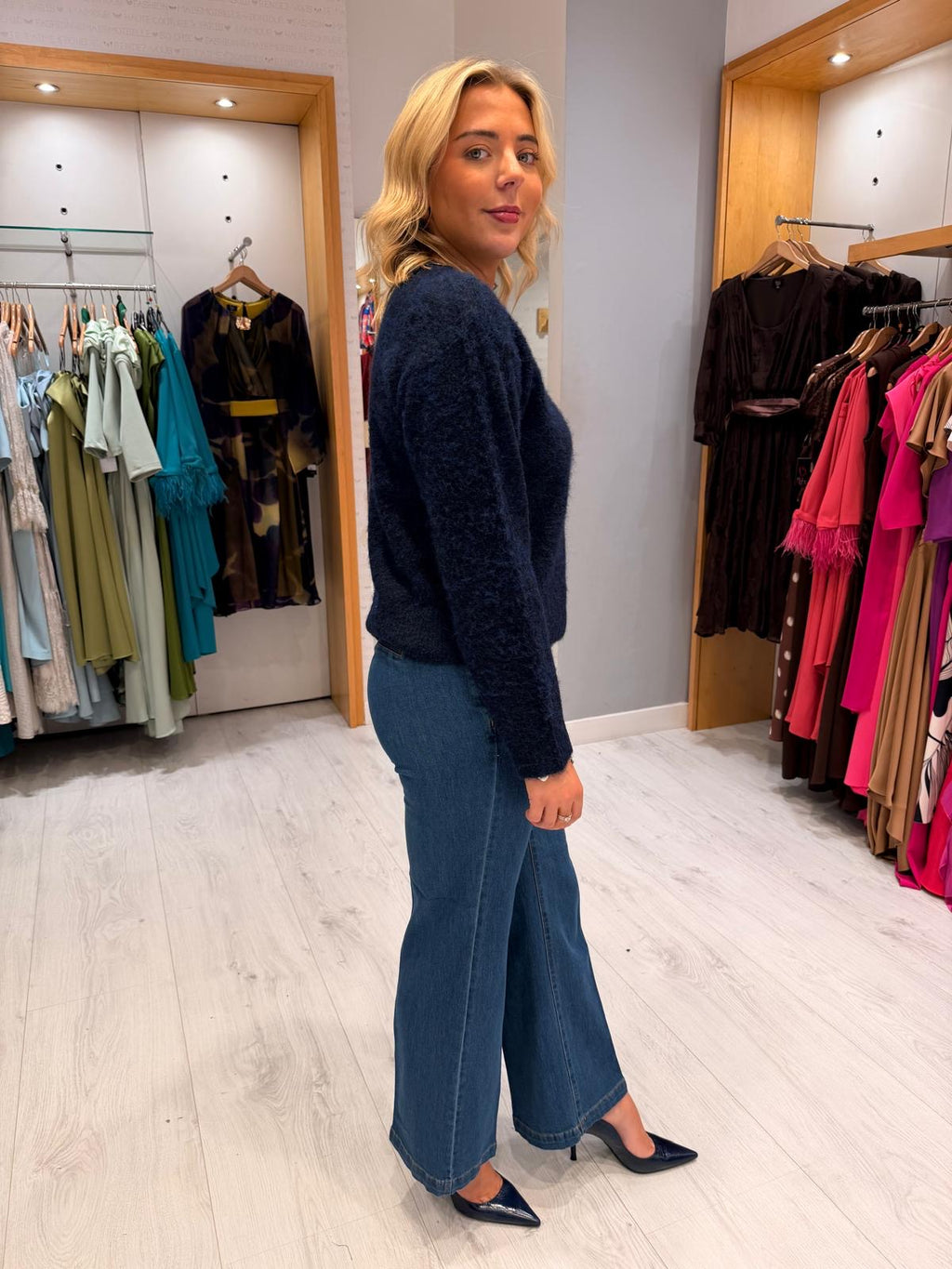 St Tropez Navy Knit