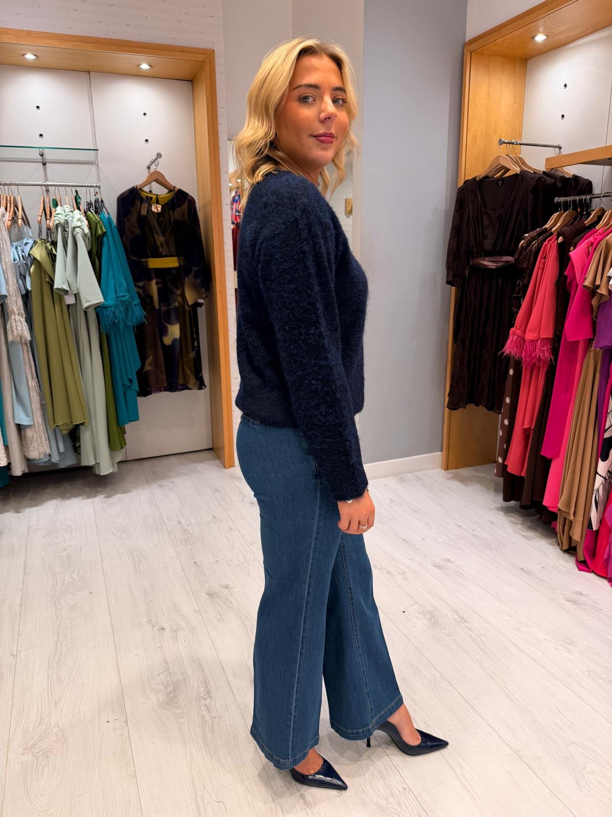 St Tropez Navy Knit