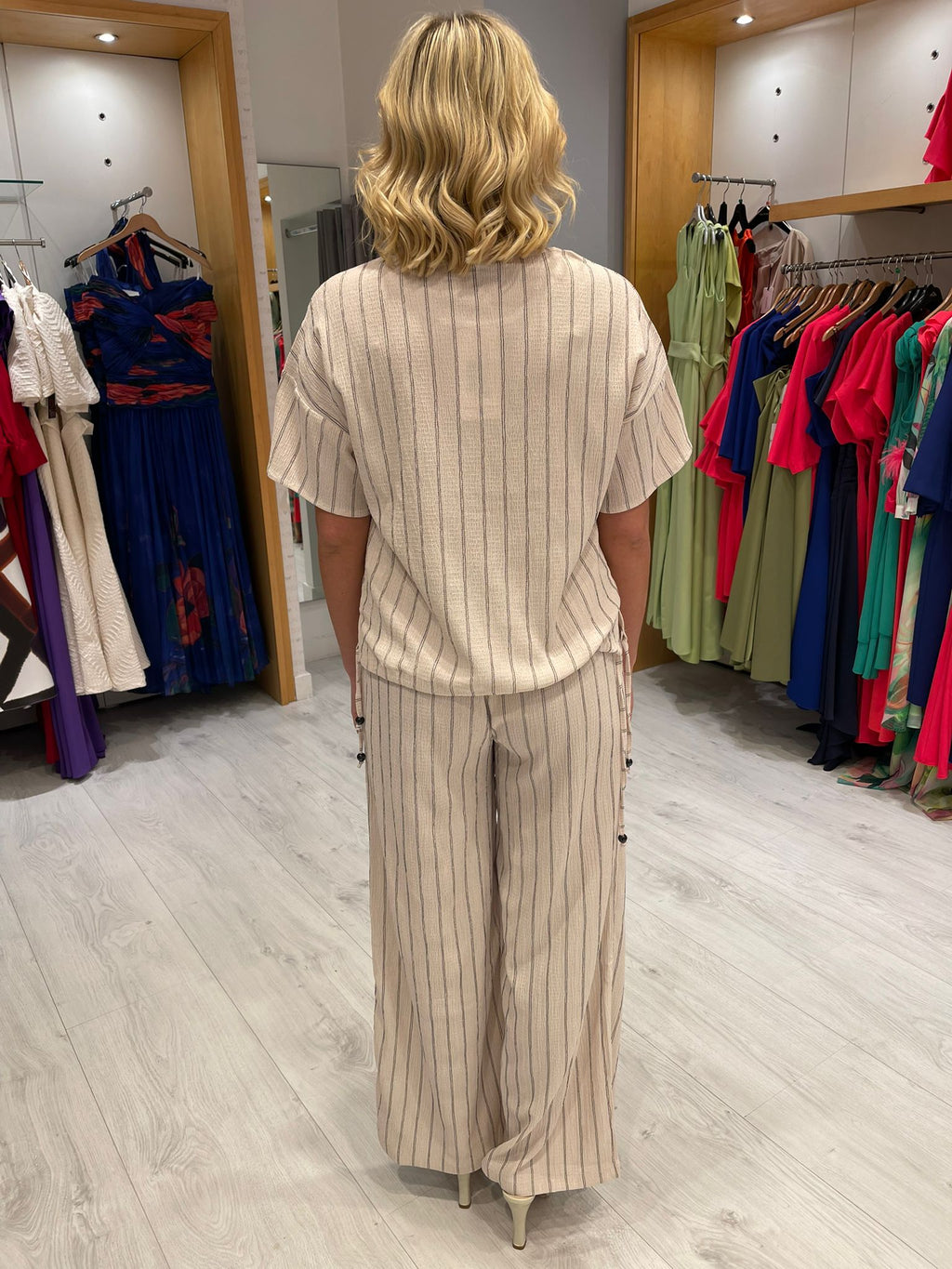 Smashed Lemon Stripe Knit Trousers