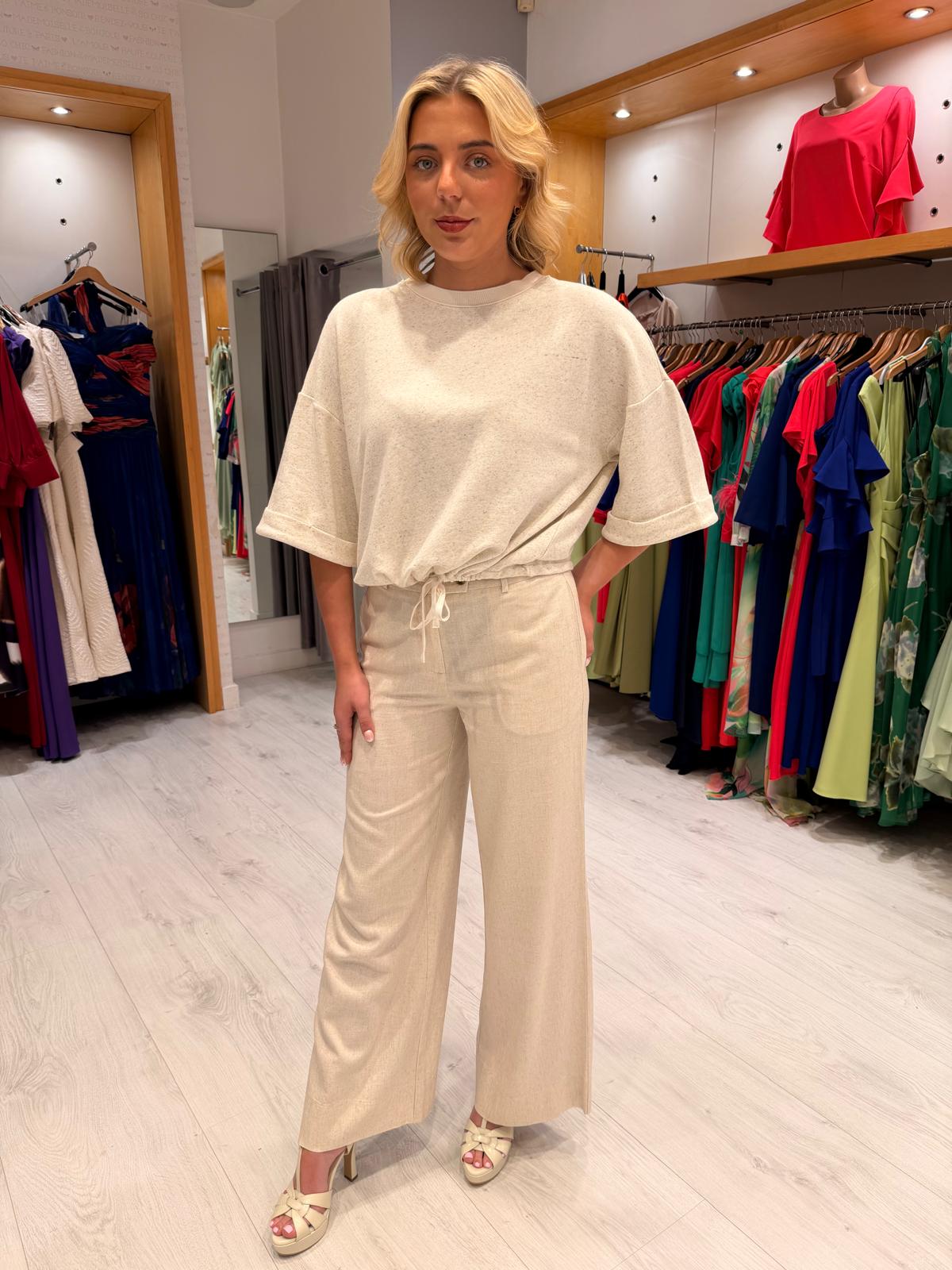Yaya White Speckle Knit