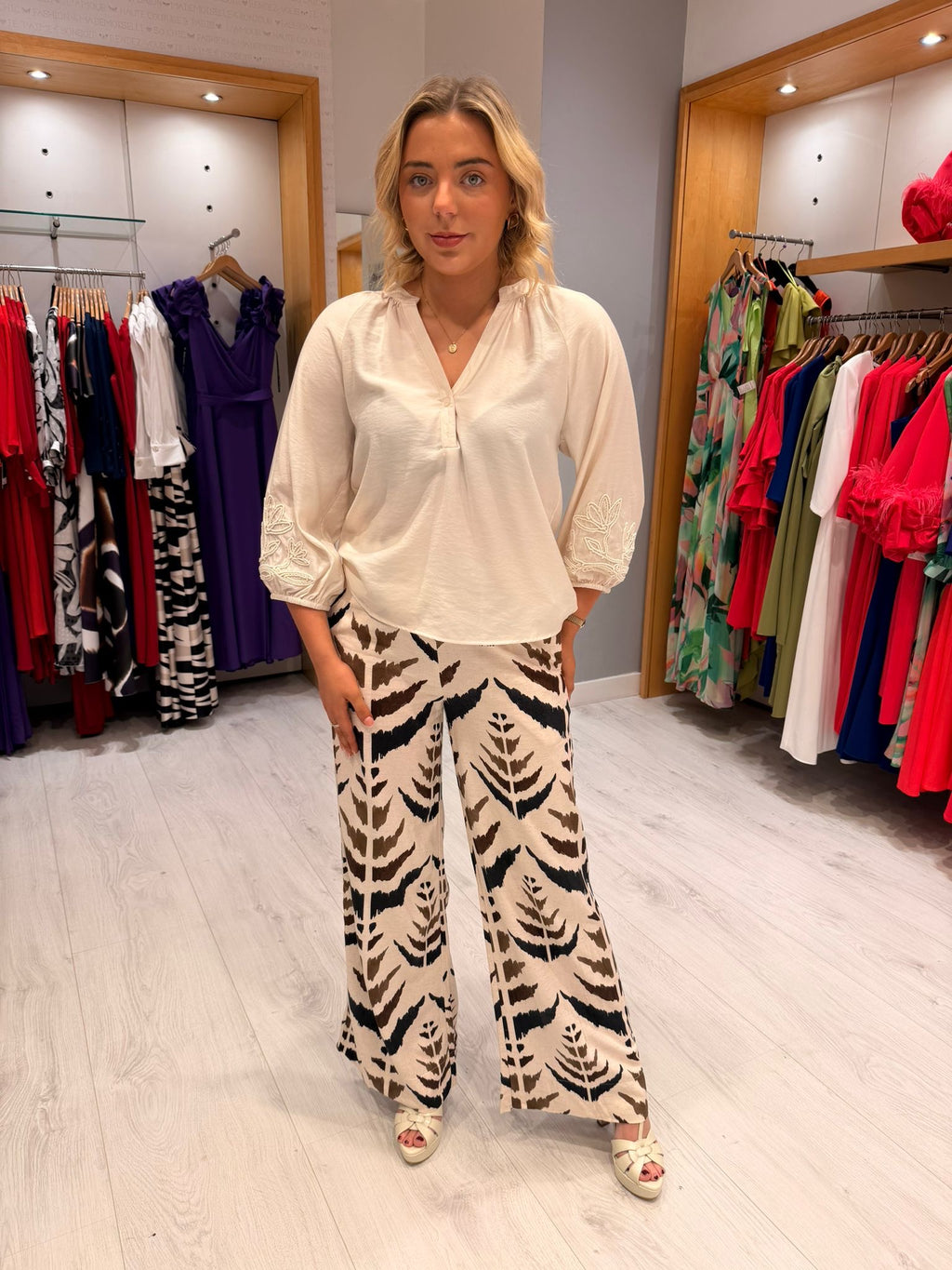 Smashed Lemon Print Trousers