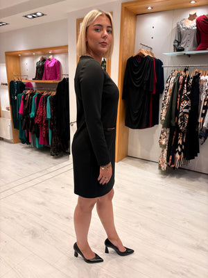 Carla Ruiz Black Shift Dress