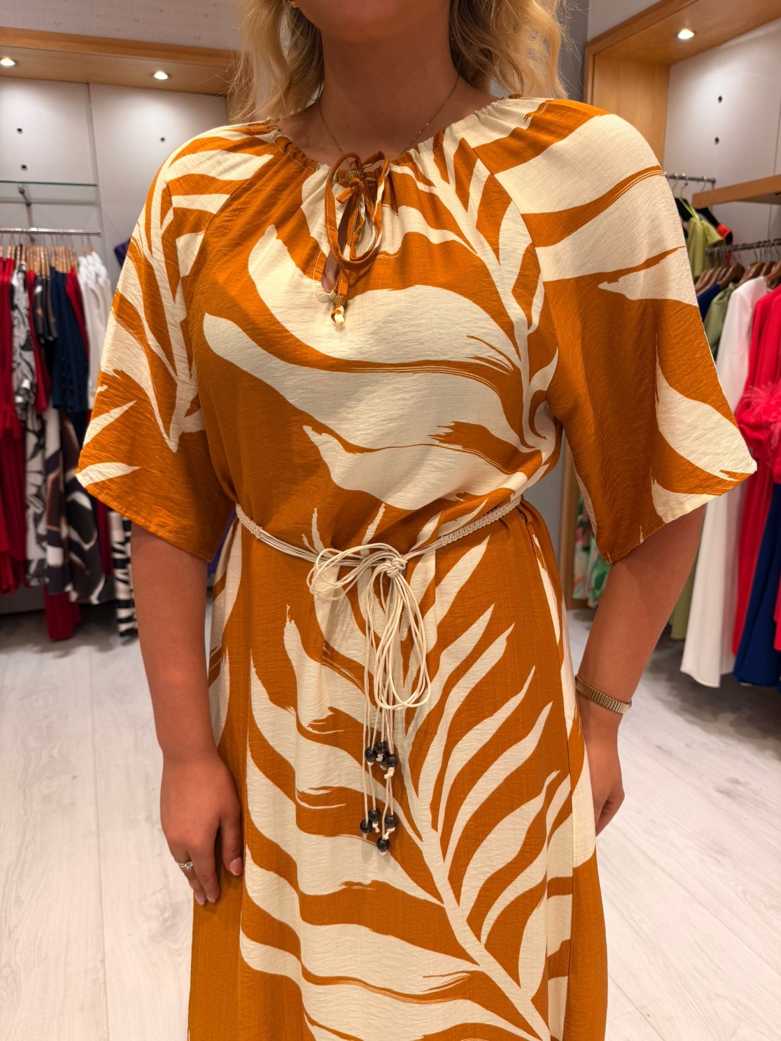 Smashed Lemon Orange Dress