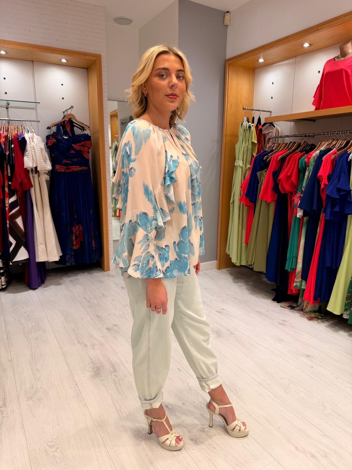 St Tropez Ruffle Blouse
