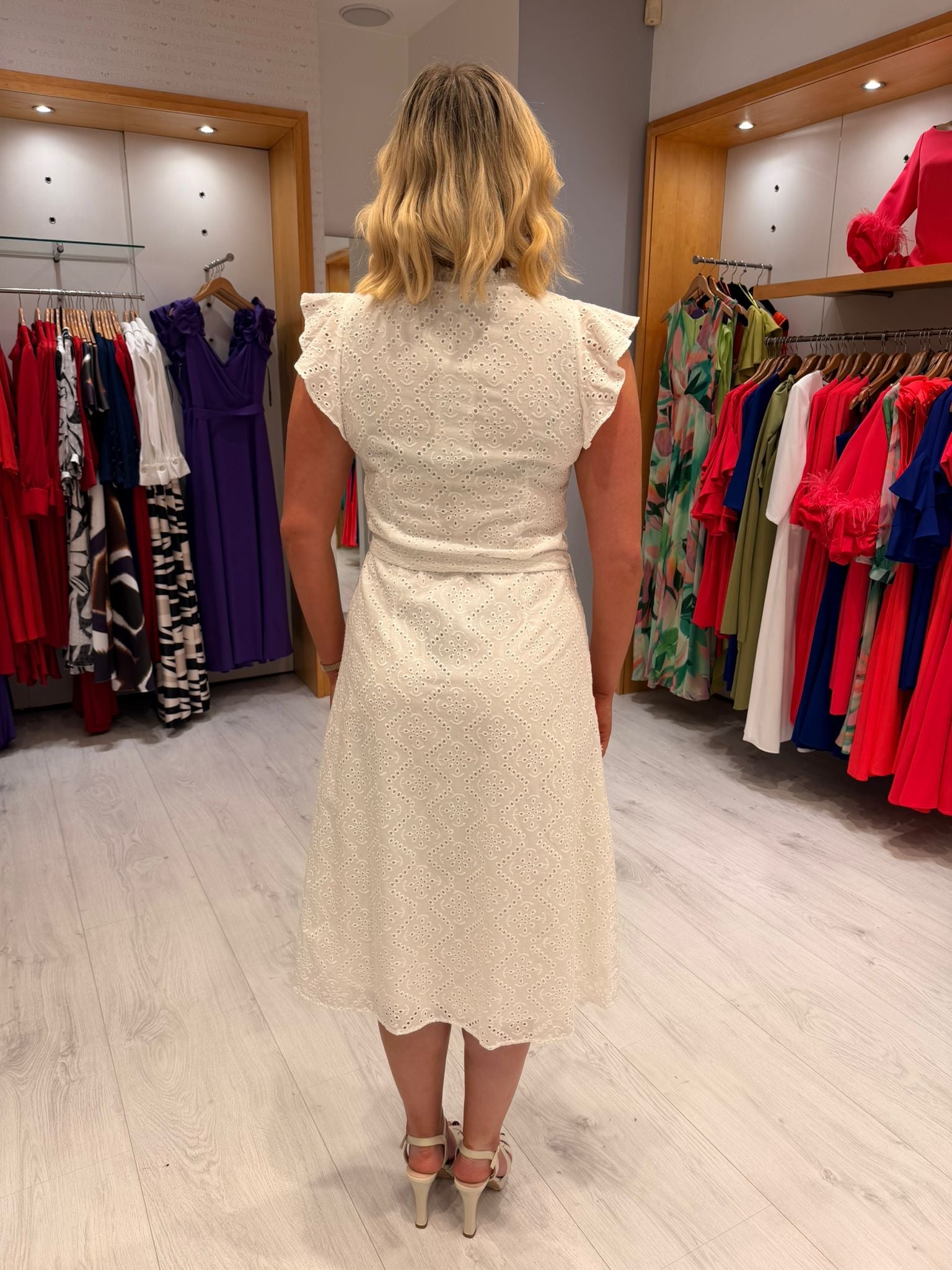 Smashed Lemon White Dress