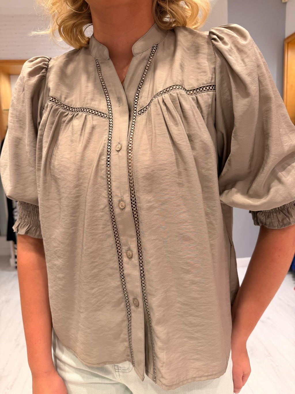 Co'Couture Khaki Top