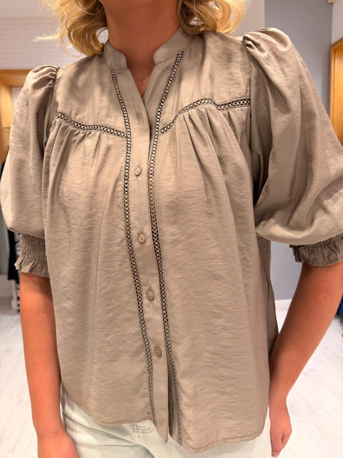 Co'Couture Khaki Top