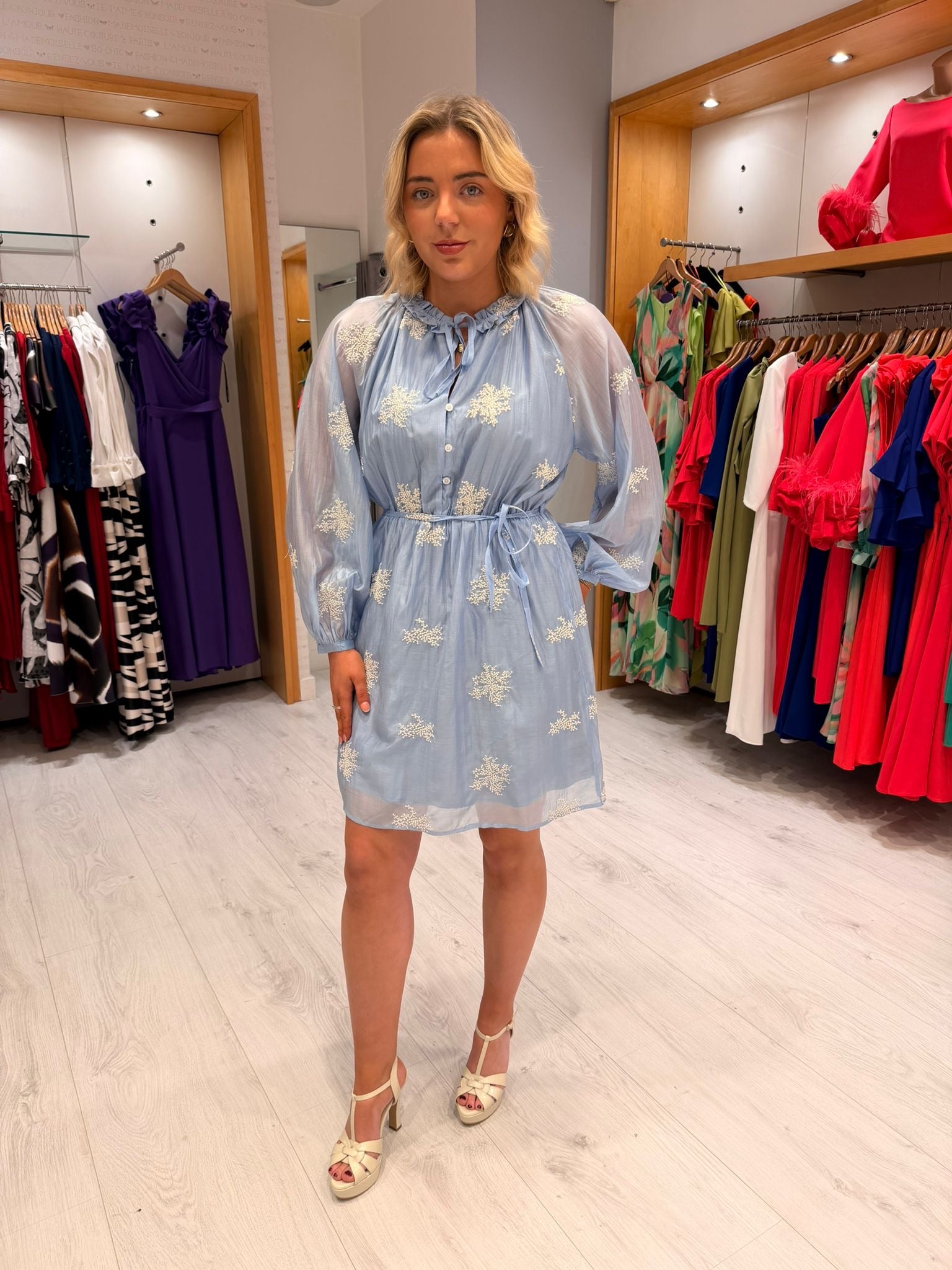 Smashed Lemon Blue Dress