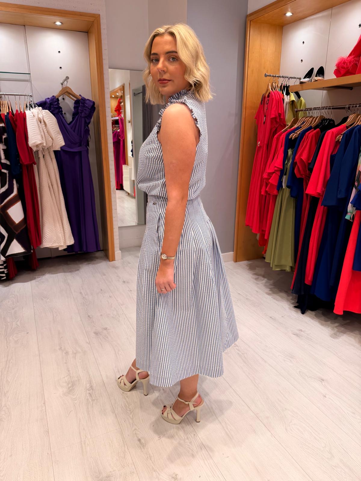 HV Polo Striped Midi Skirt