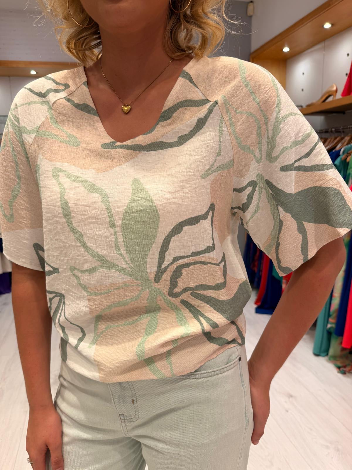 Smashed Lemon Print Blouse
