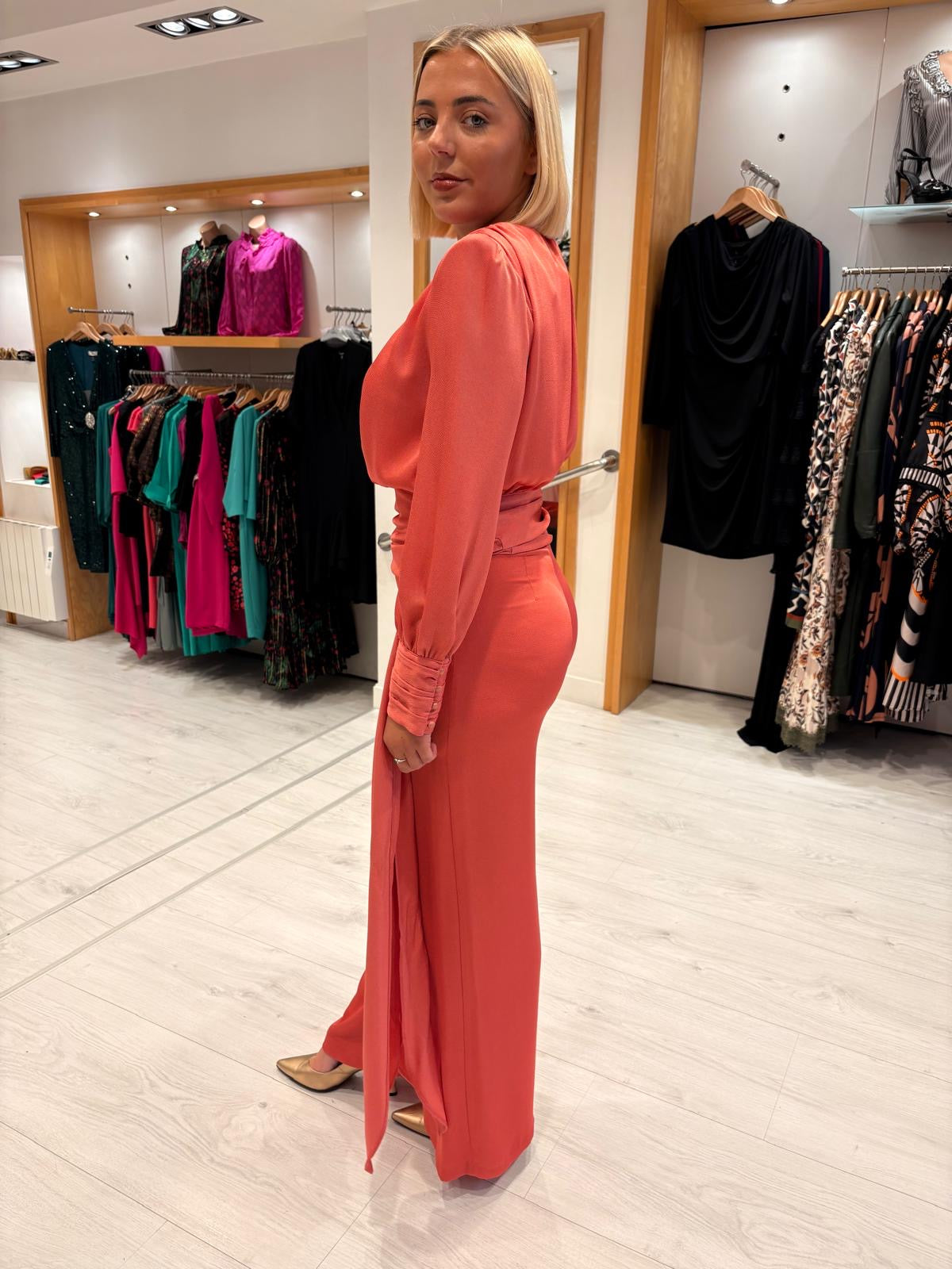 Rolemode Coral Blouse and Trouser Set