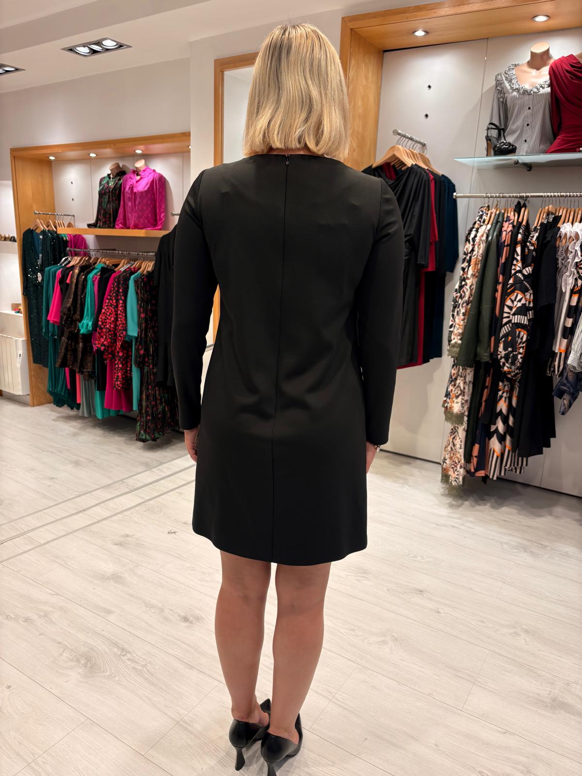 Carla Ruiz Black Shift Dress
