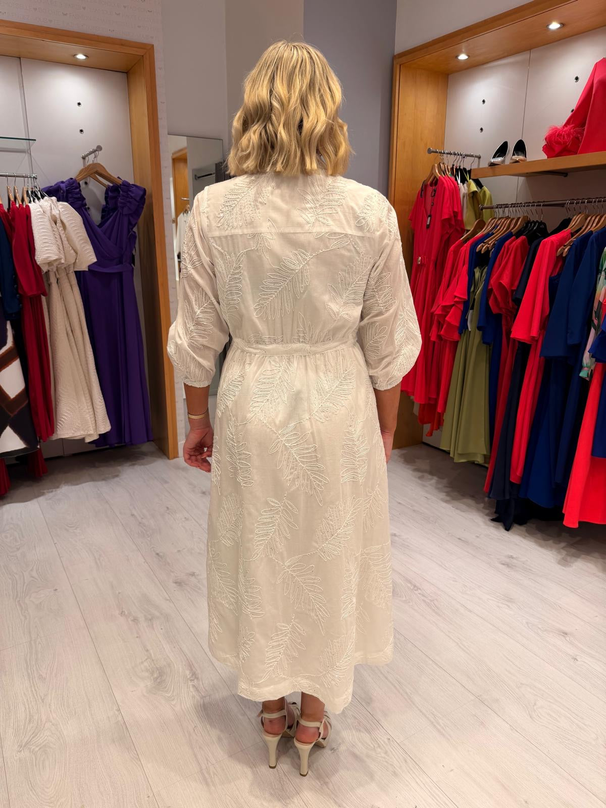 HV Polo Whites Print Shirt Dress