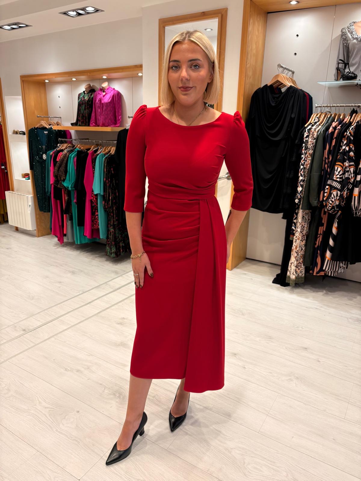 Rolemode Classic Ruby Draped Dress