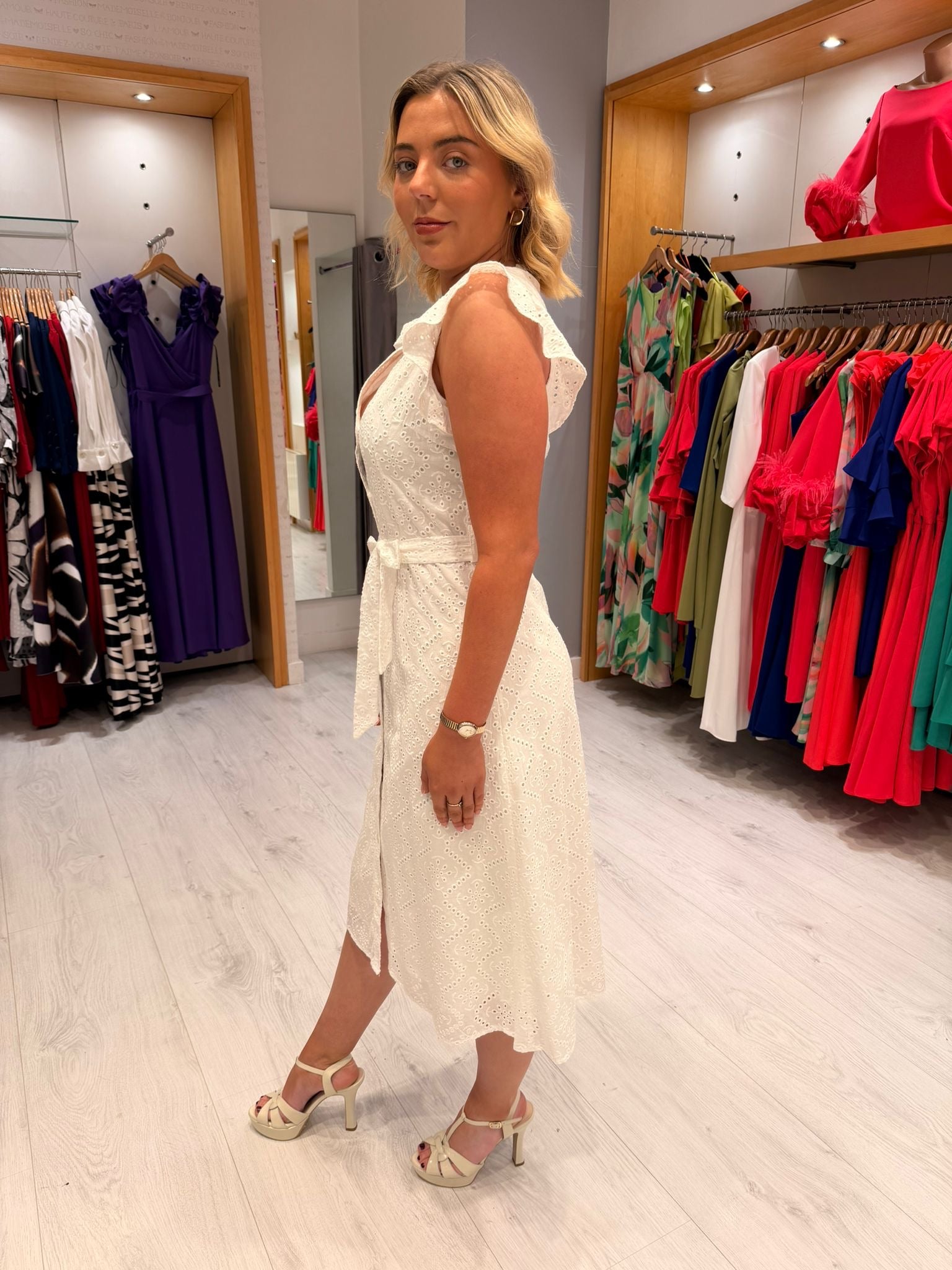 Smashed Lemon White Dress