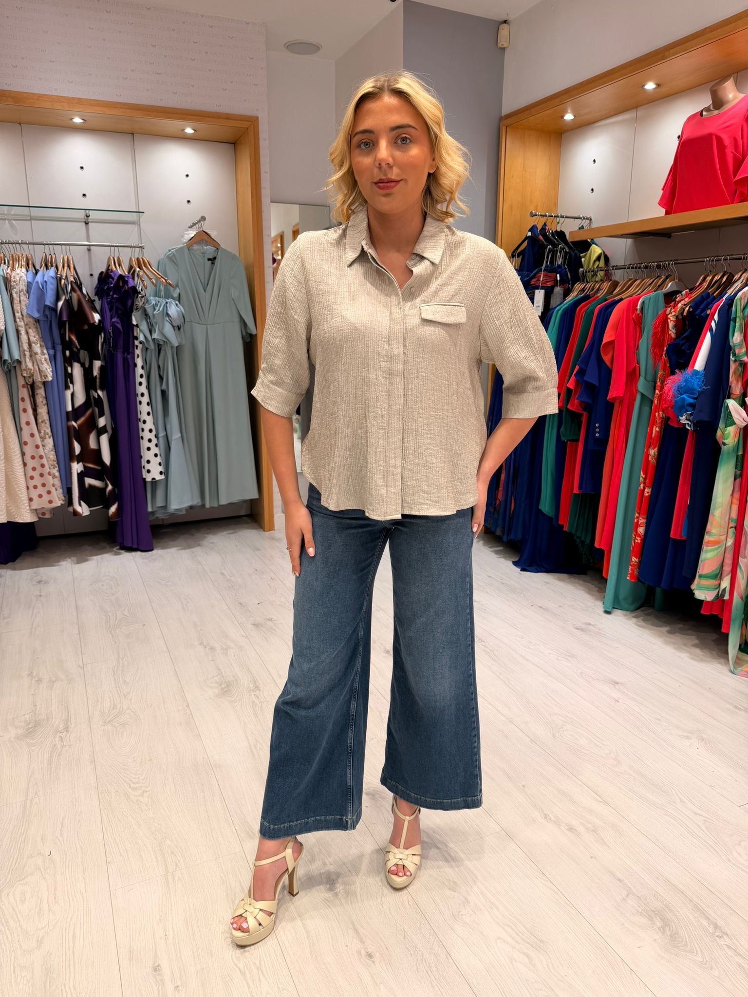 Co'Couture Silver Top