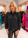 Soaked Textured Button-Down Blouse