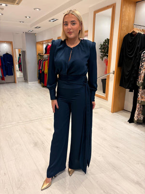 Rolemode Navy Blouse and Trouser Set