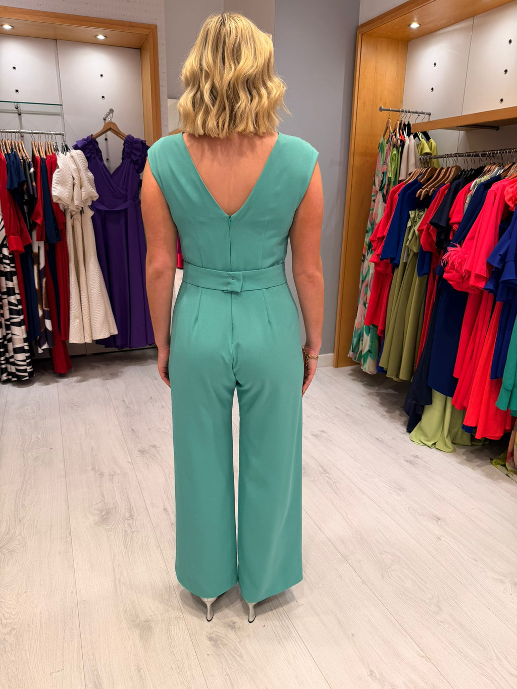 Casting Turquoise Jumpsuit