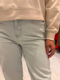 Yaya Light Wash Barrel Jeans