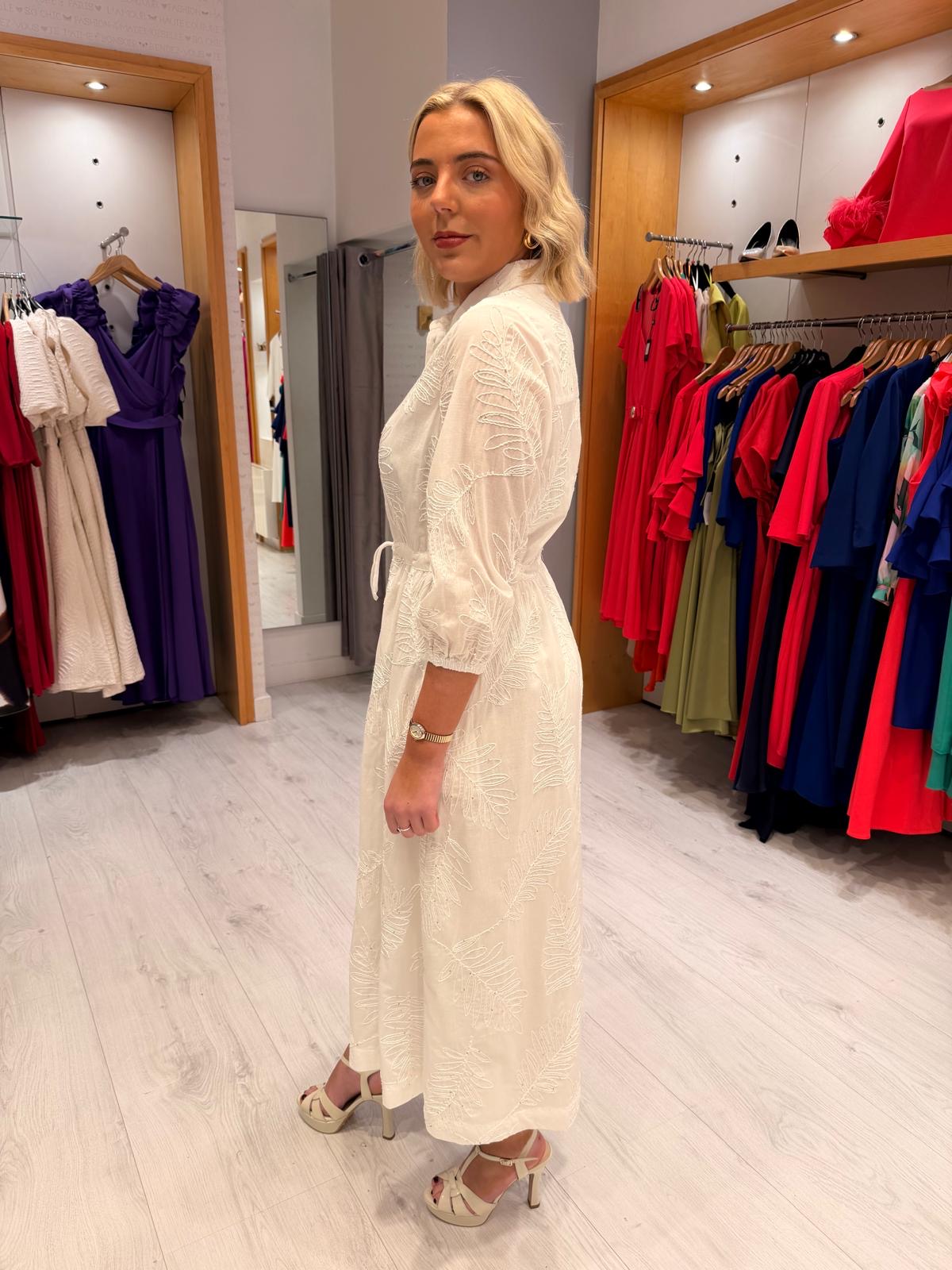 HV Polo Whites Print Shirt Dress