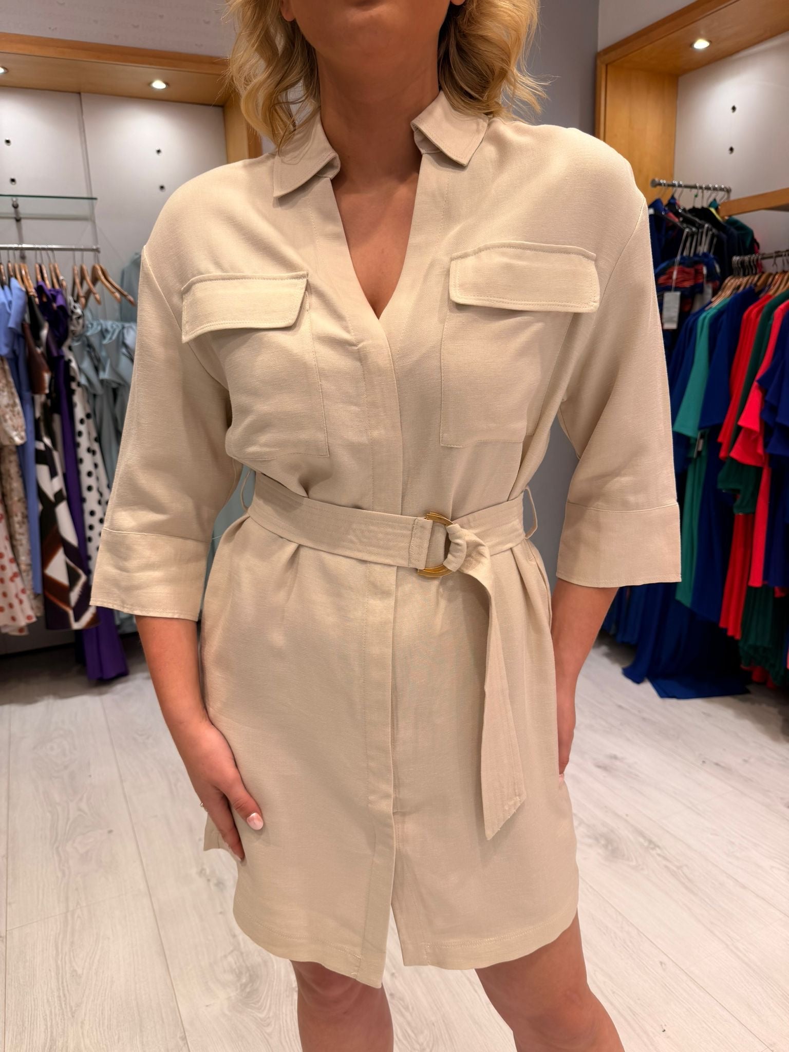 Yaya Cream Dress