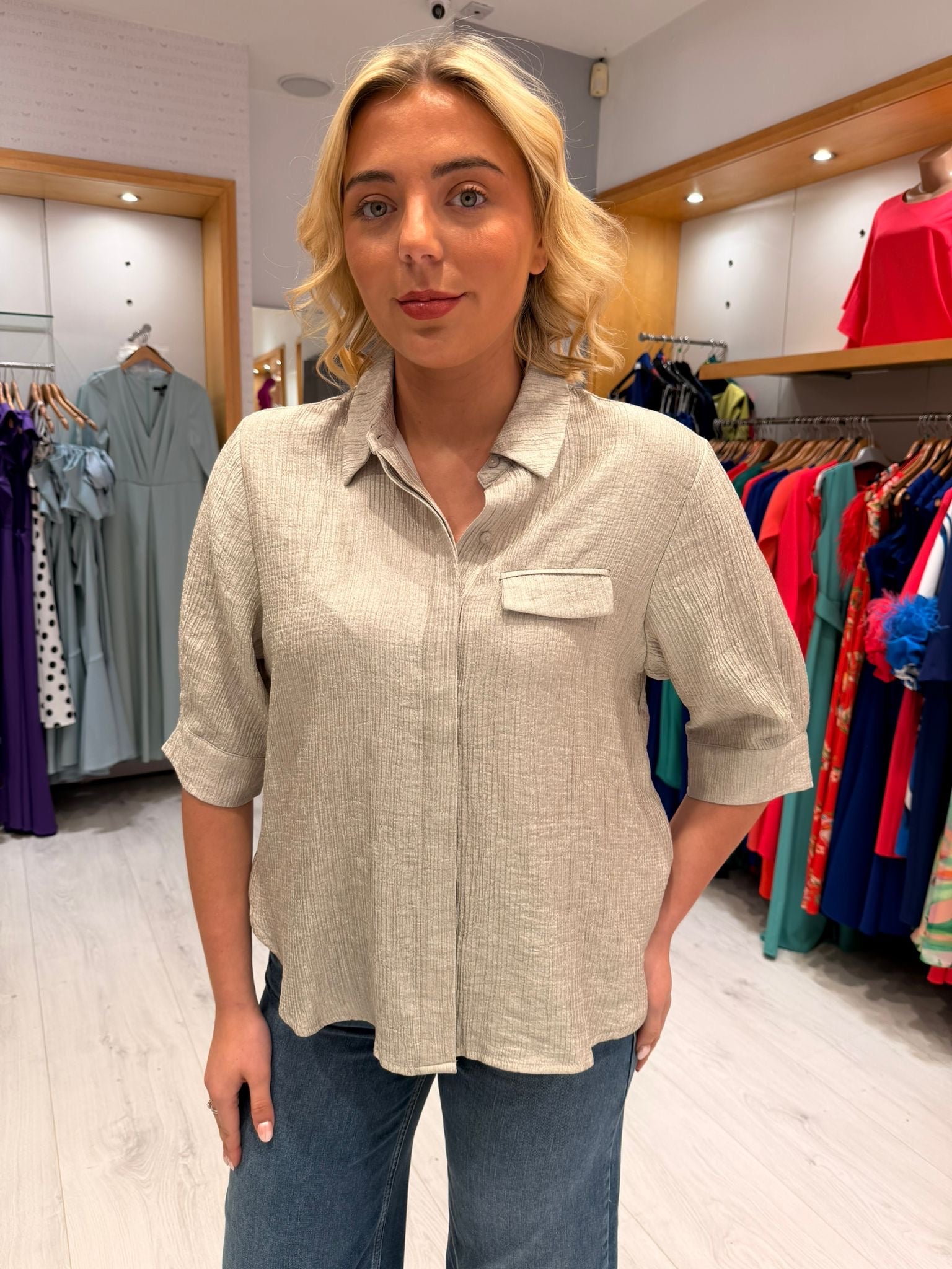 Co'Couture Silver Top