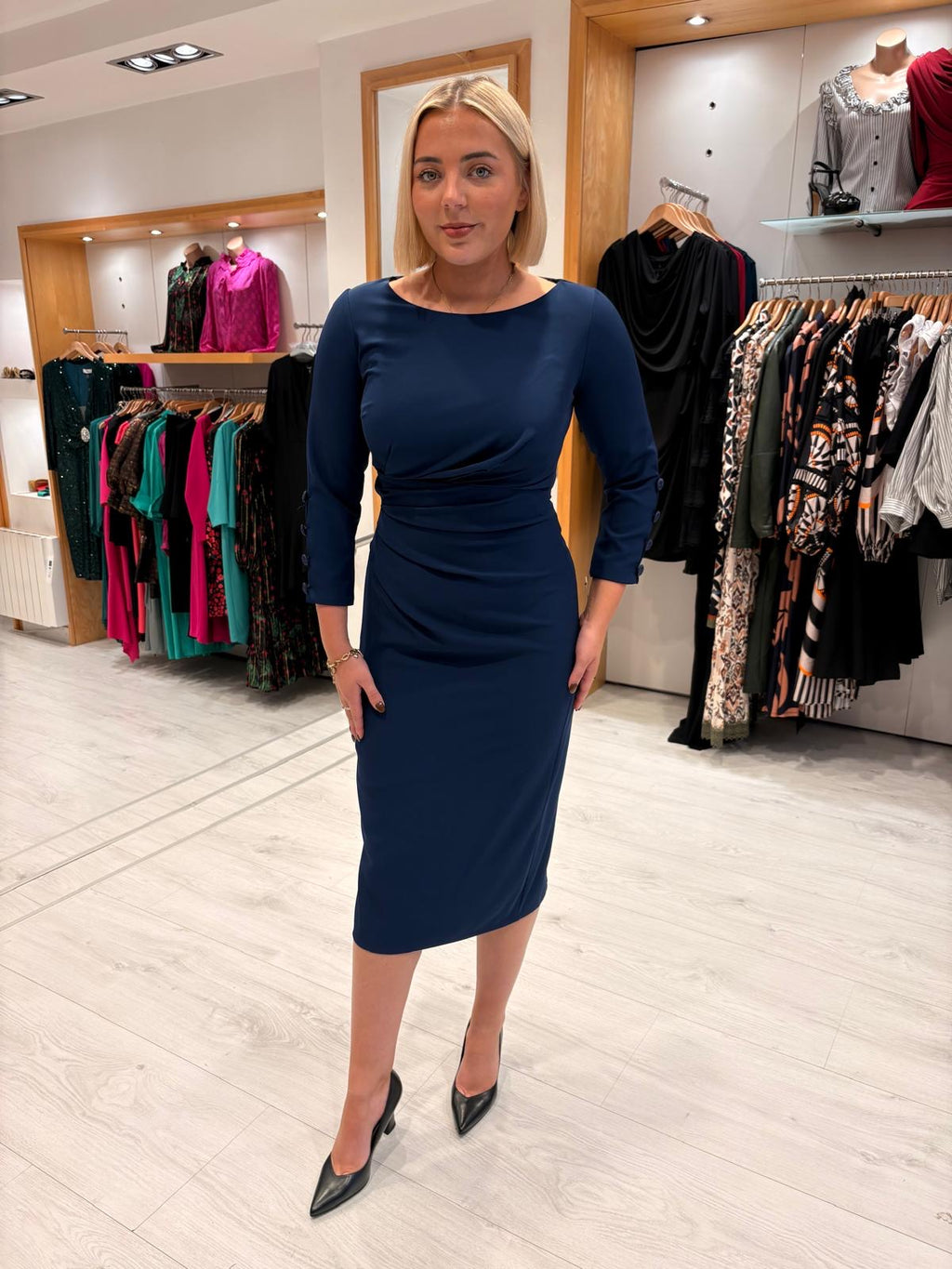 Rolemode Navy Long-Sleeve Dress