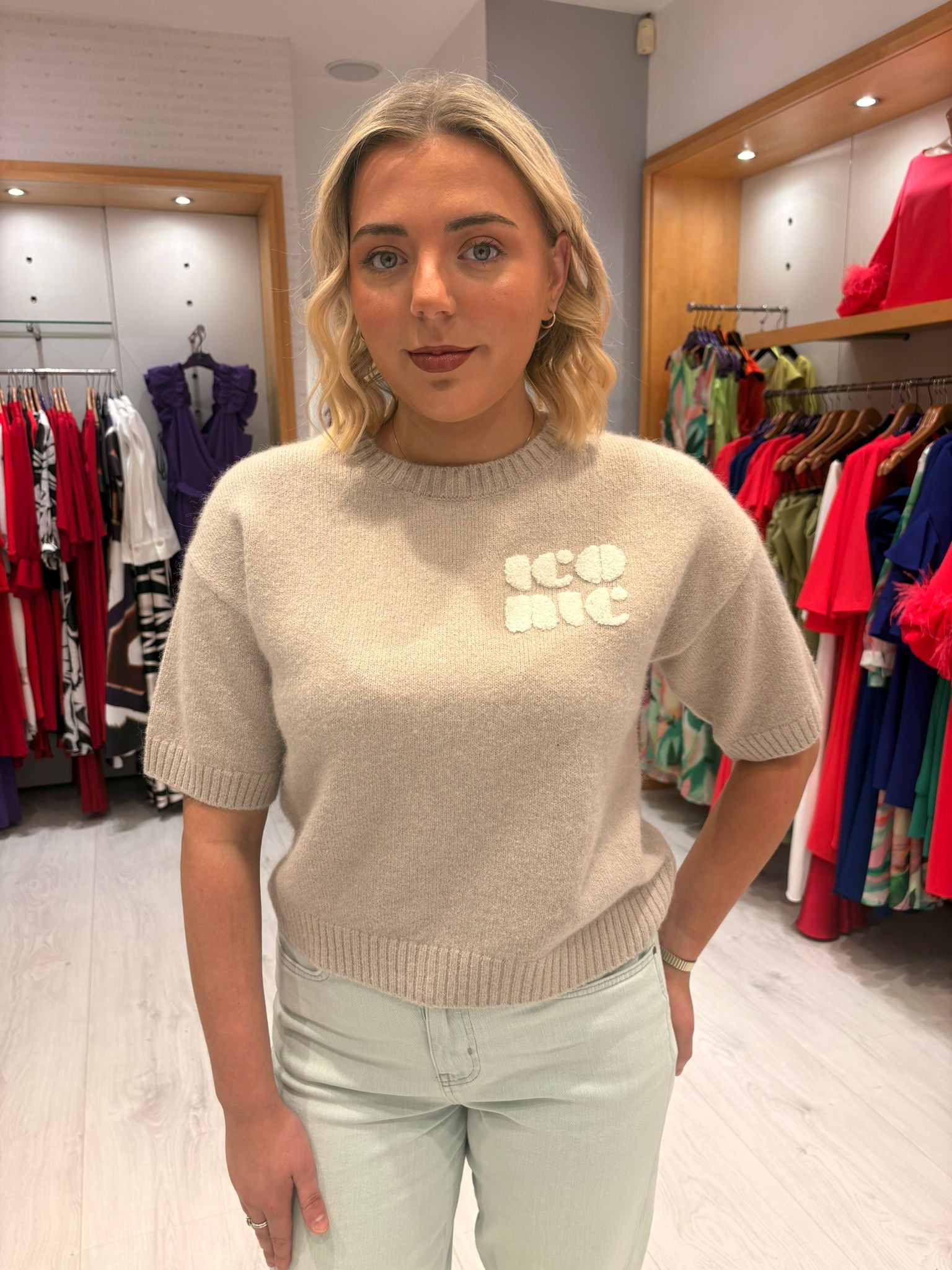 Yaya Knitted Sweater With Artwork