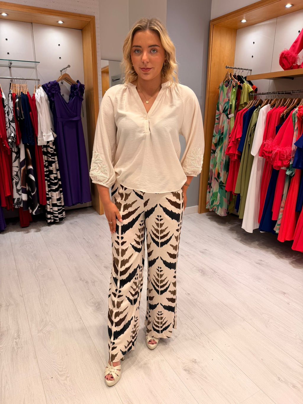 Smashed Lemon Print Trousers