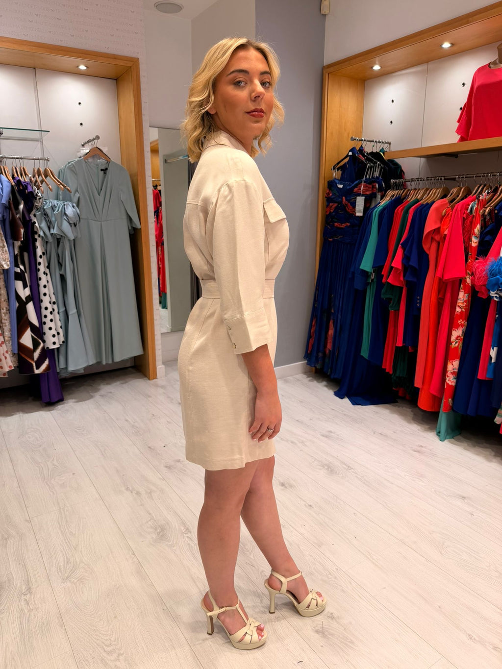 Yaya Cream Dress
