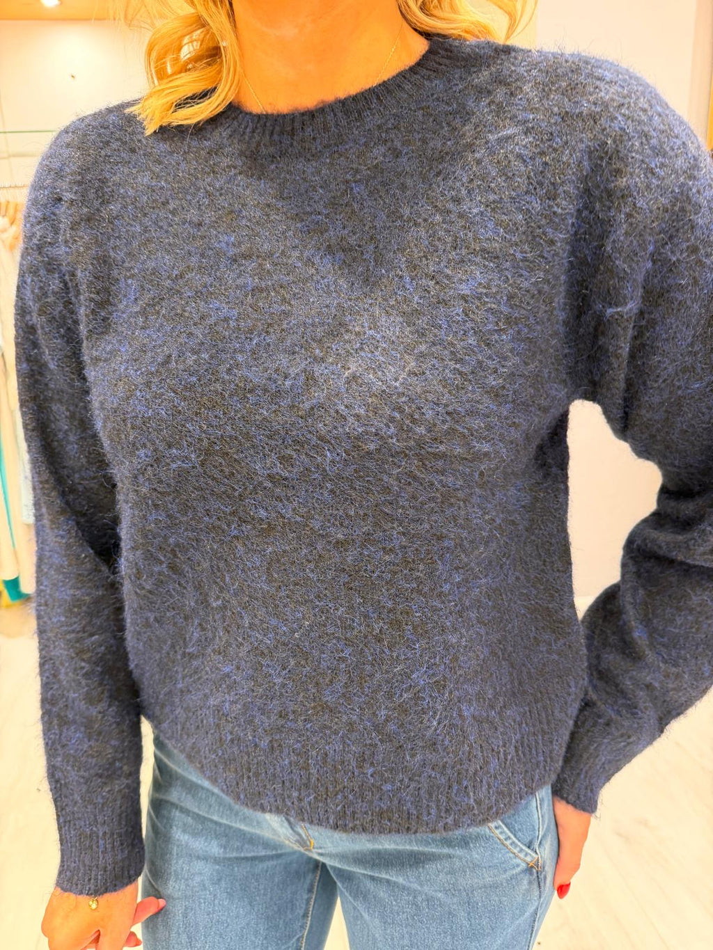 St Tropez Navy Knit
