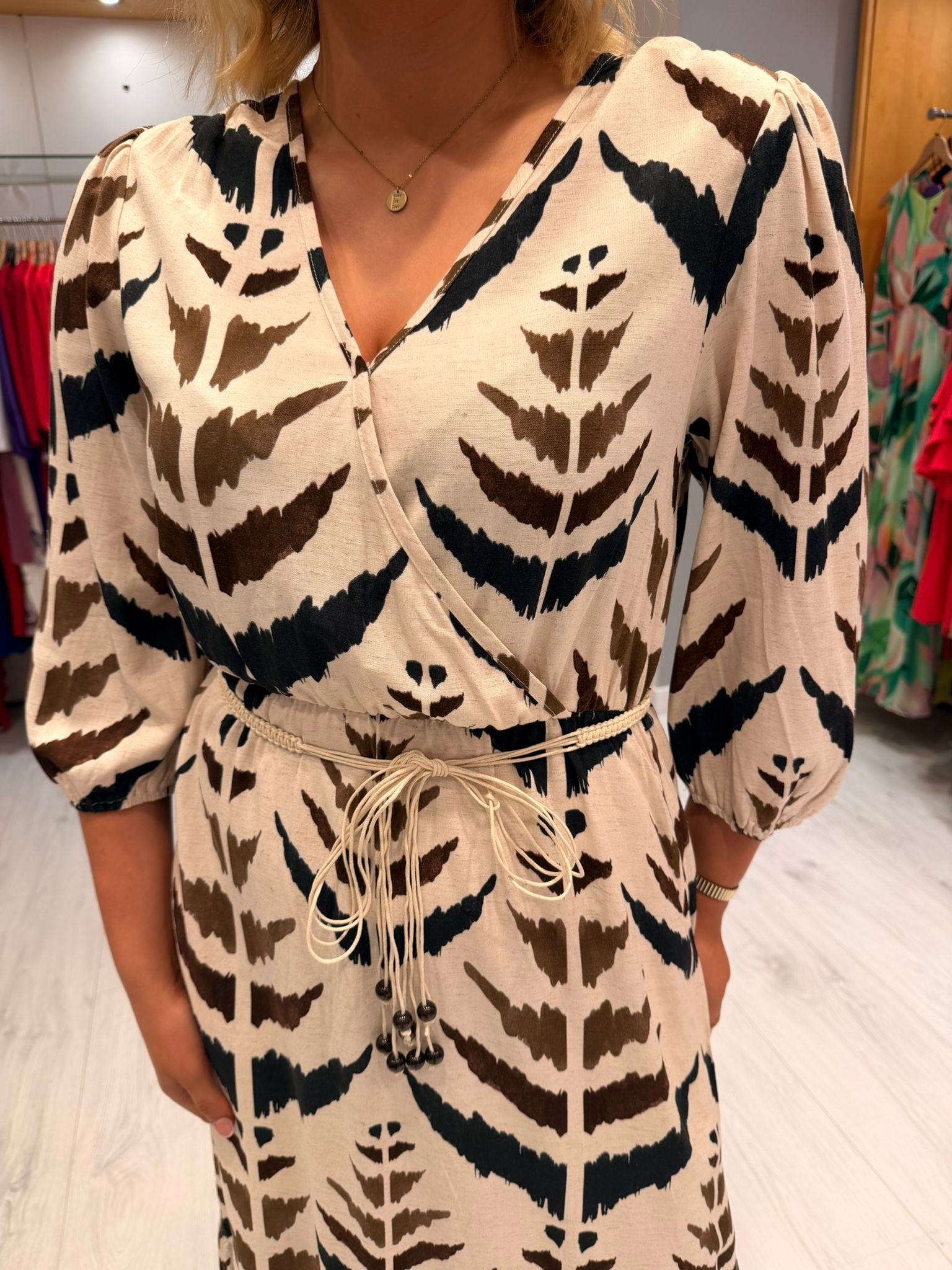 Smashed Lemon Print Dress