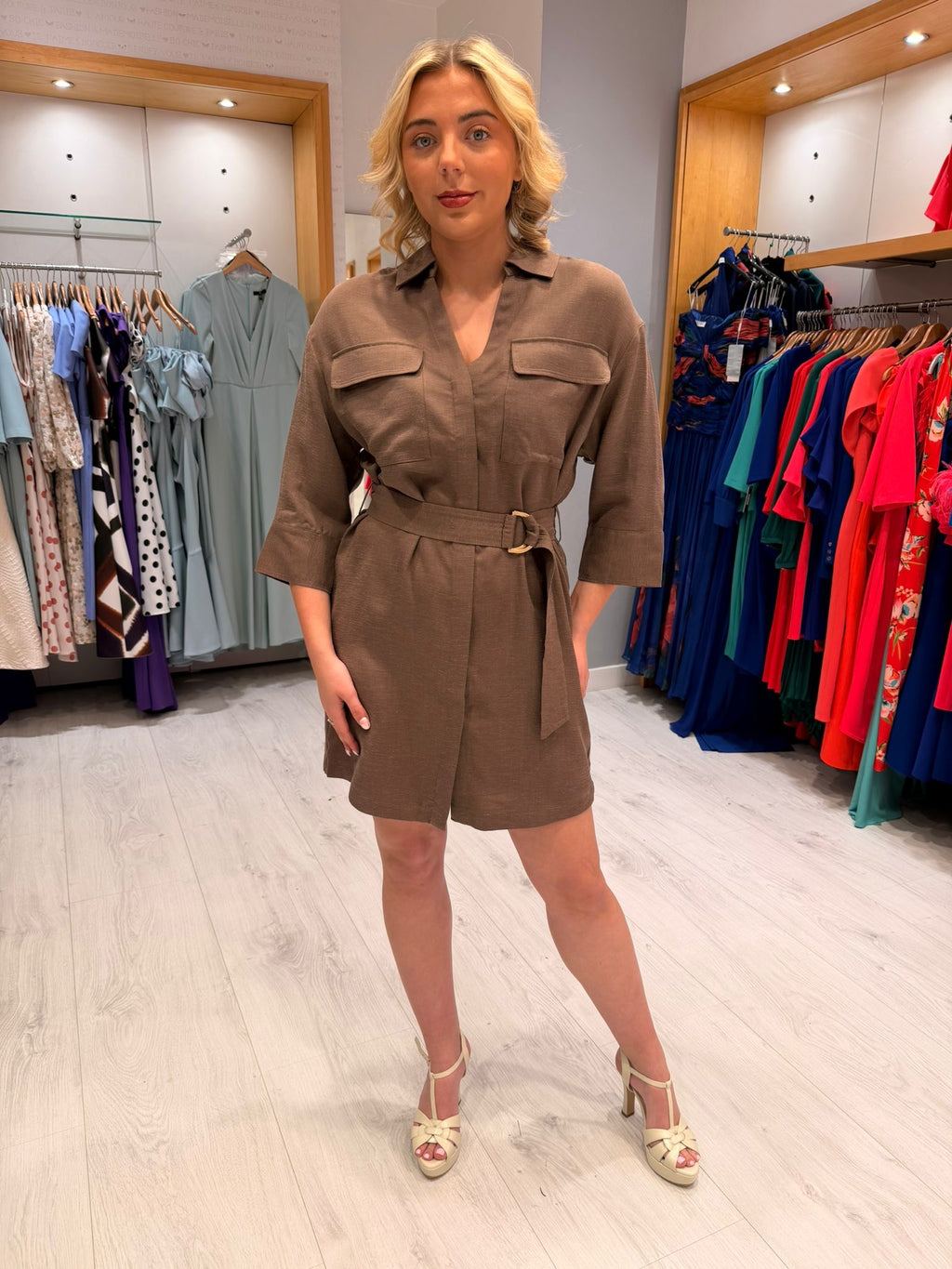 Yaya Brown Dress