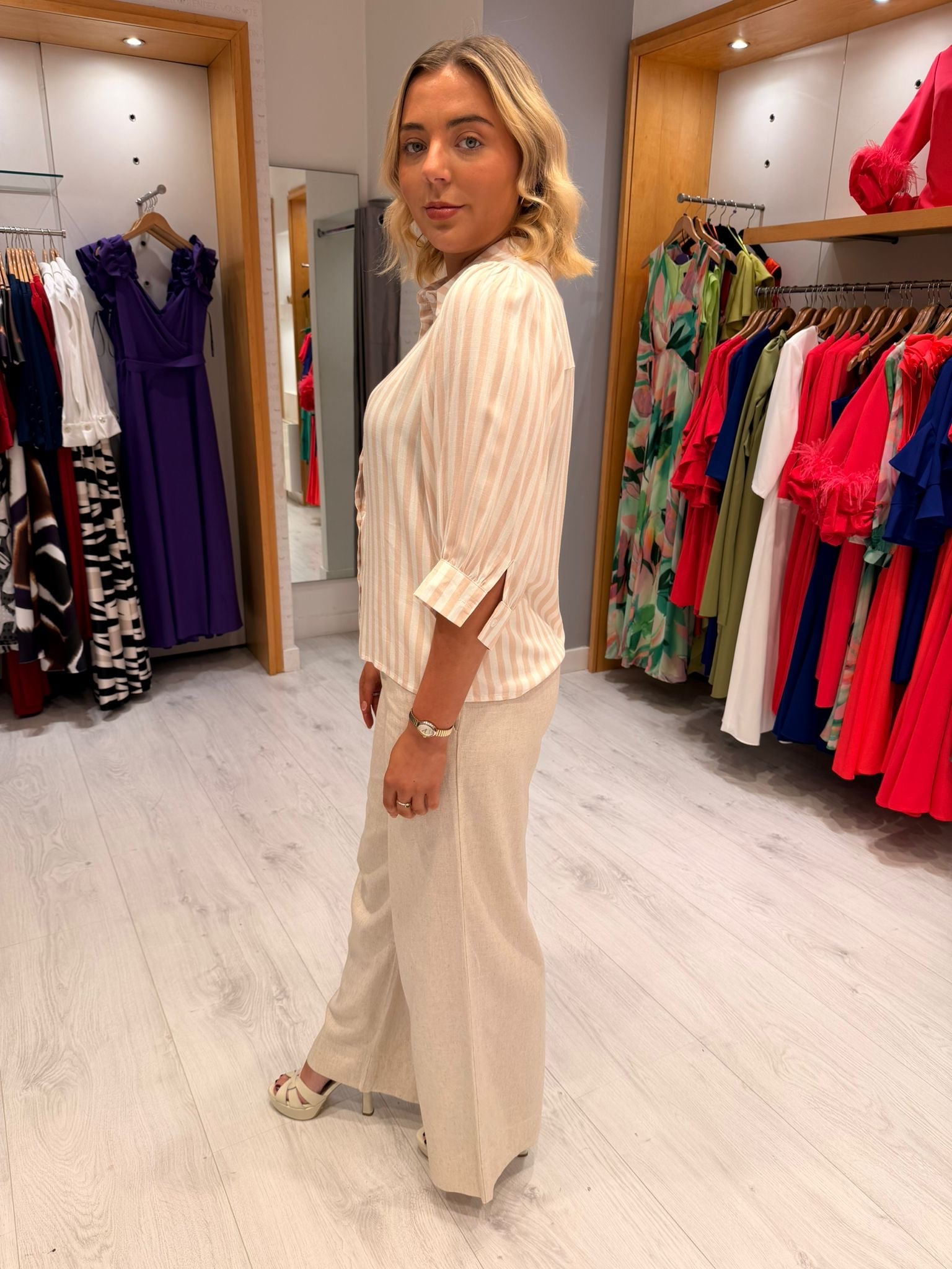 Smashed Lemon Stripe Top