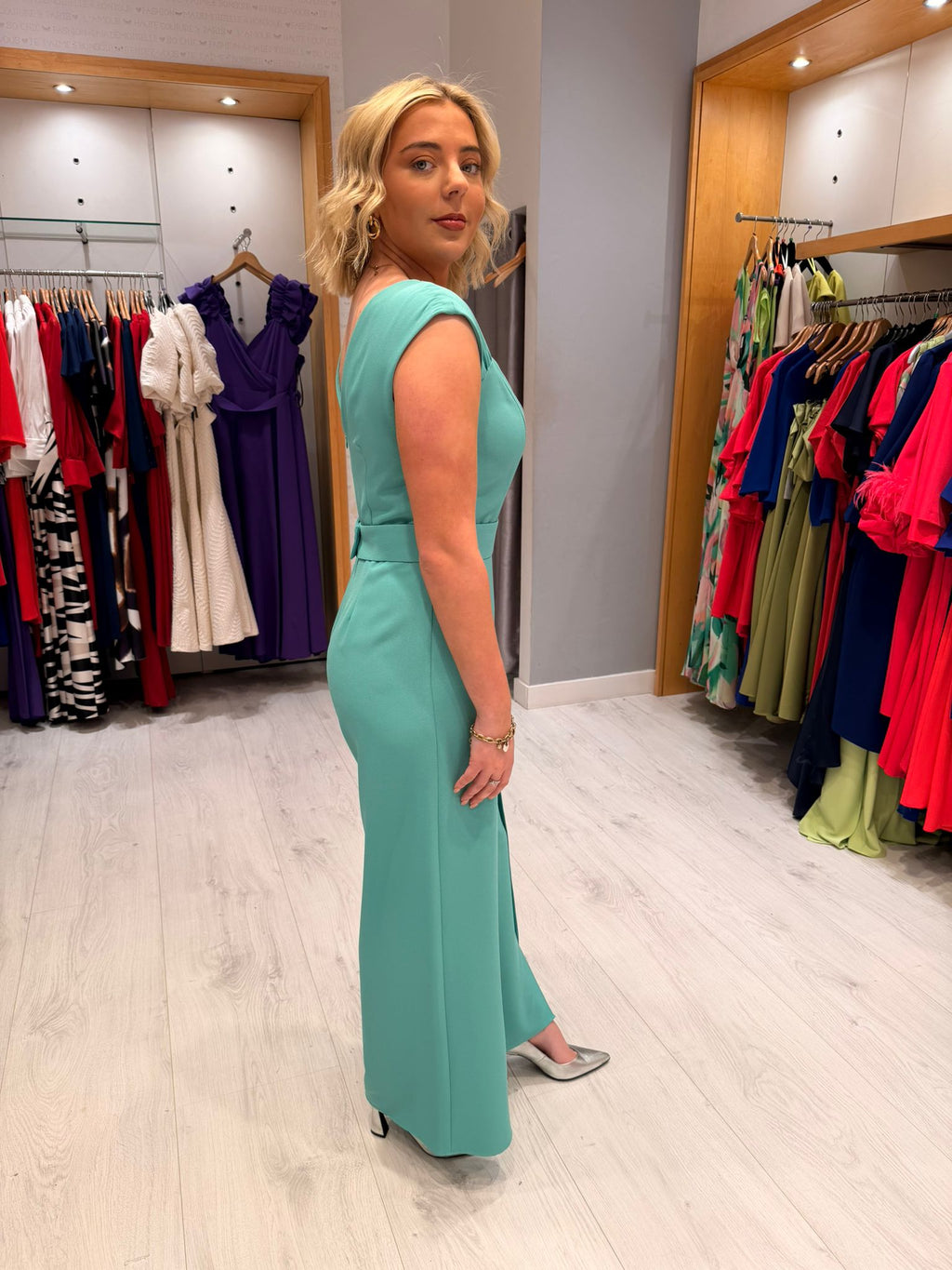 Casting Turquoise Jumpsuit