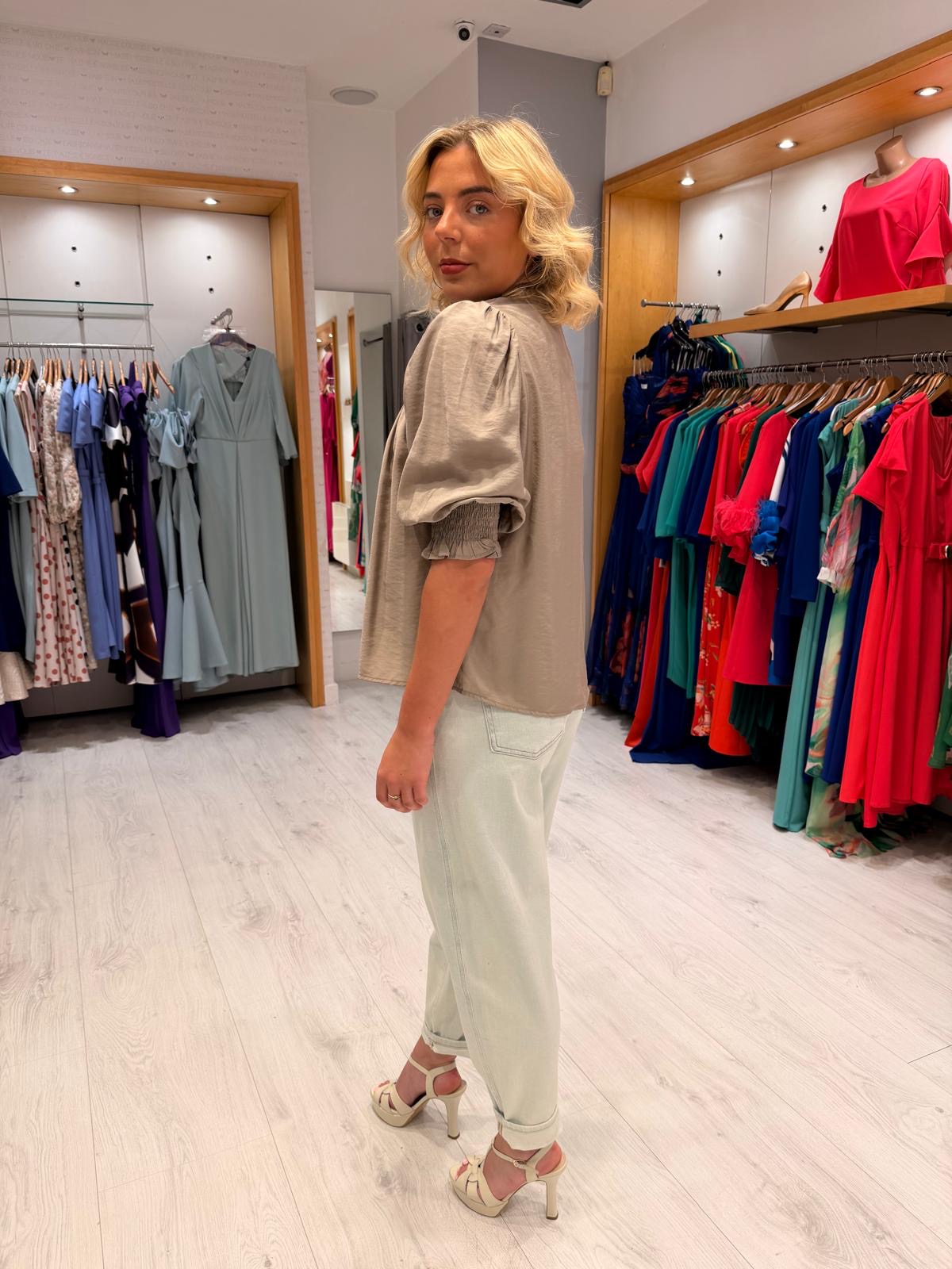 Co'Couture Khaki Top