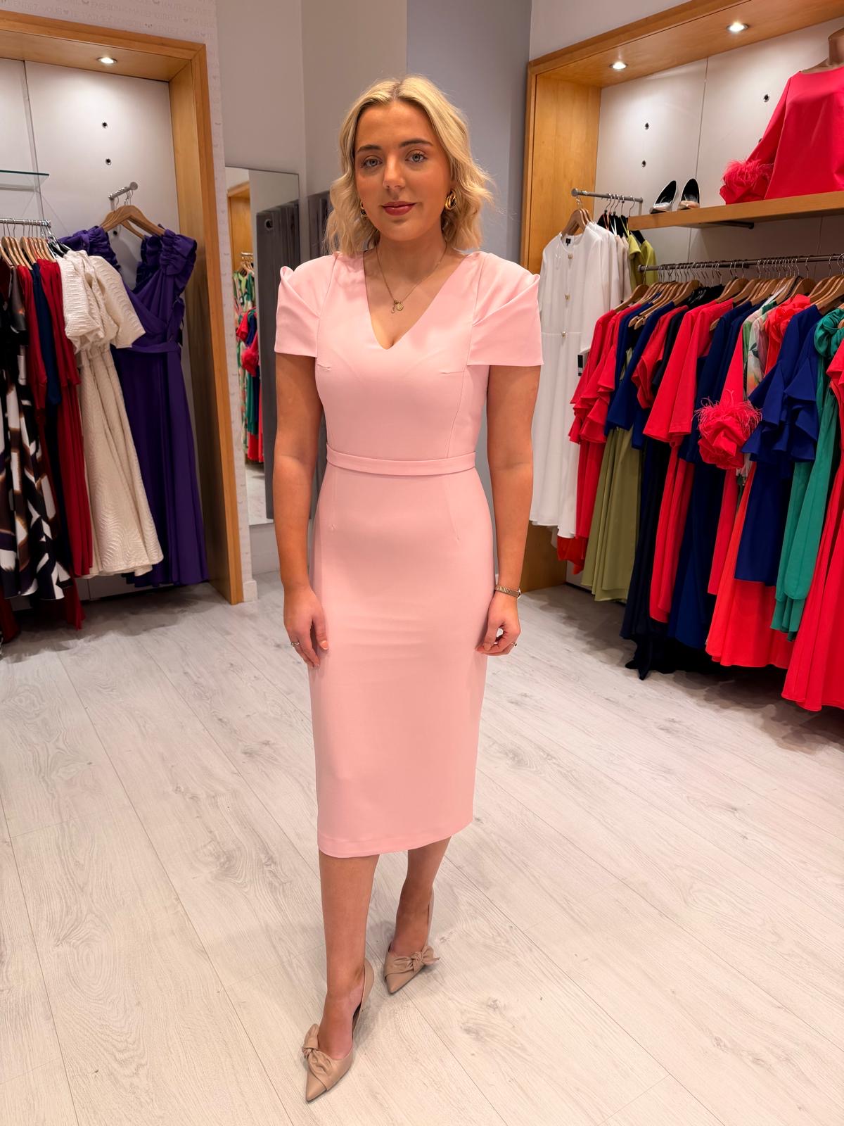 Arggido Pink Midi Dress