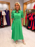 K Design Green Embroidery Dress