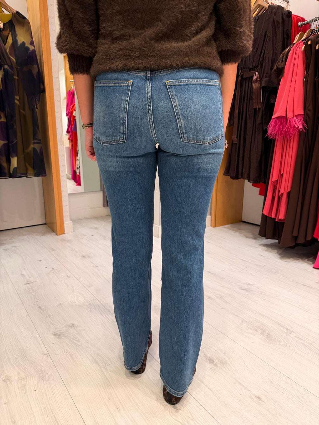 Yaya Classic Blue Straight-Leg Jeans