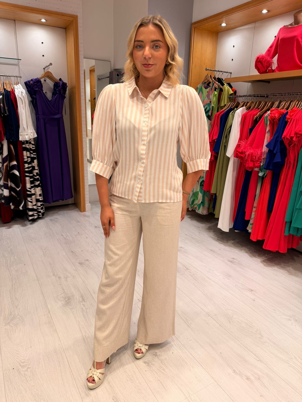 Smashed Lemon Stripe Top