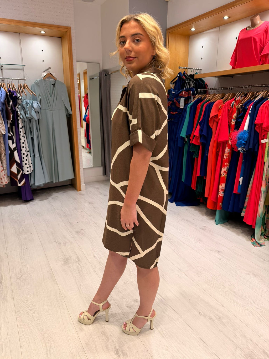Yaya Brown Dress
