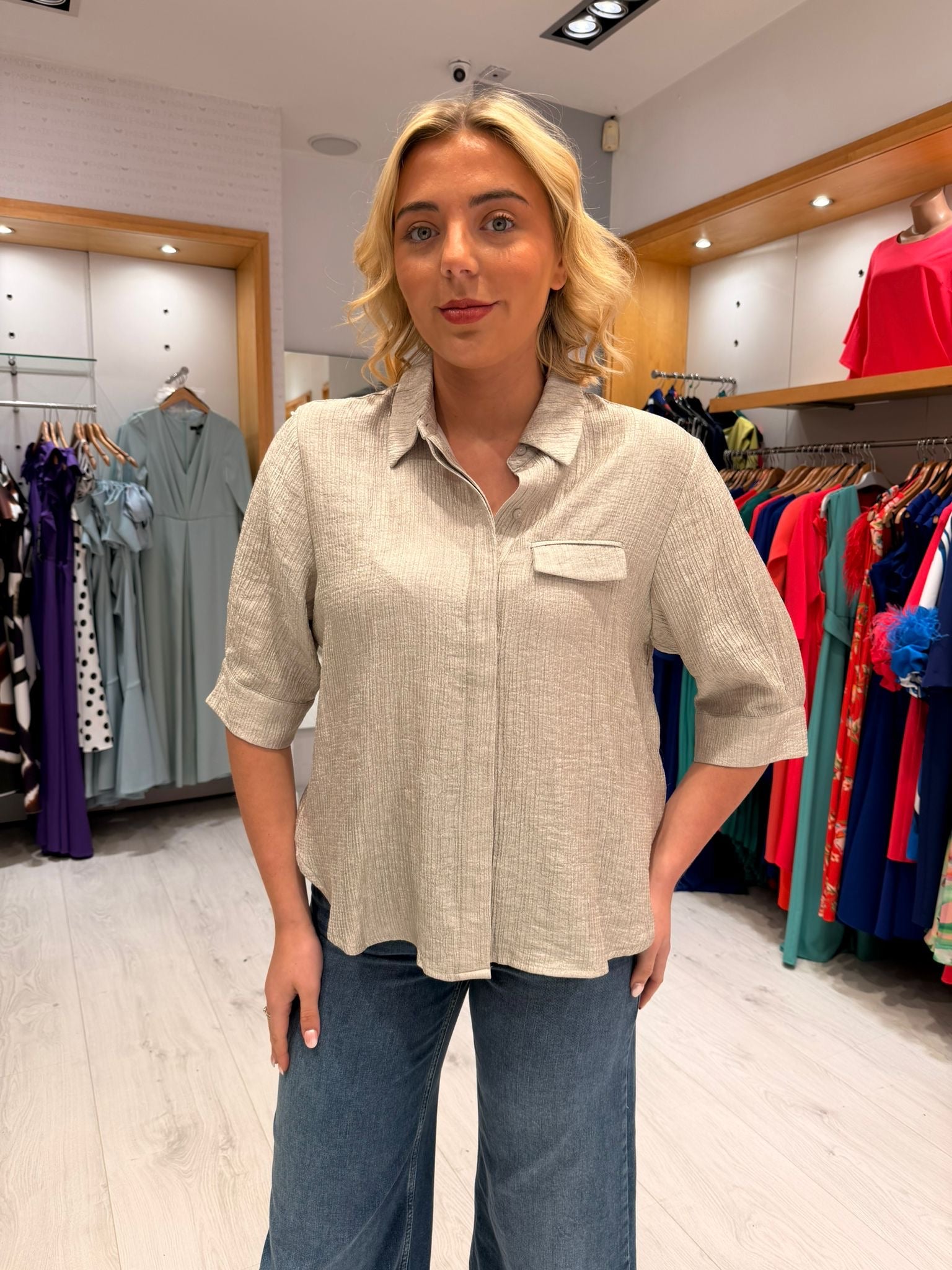 Co'Couture Silver Top