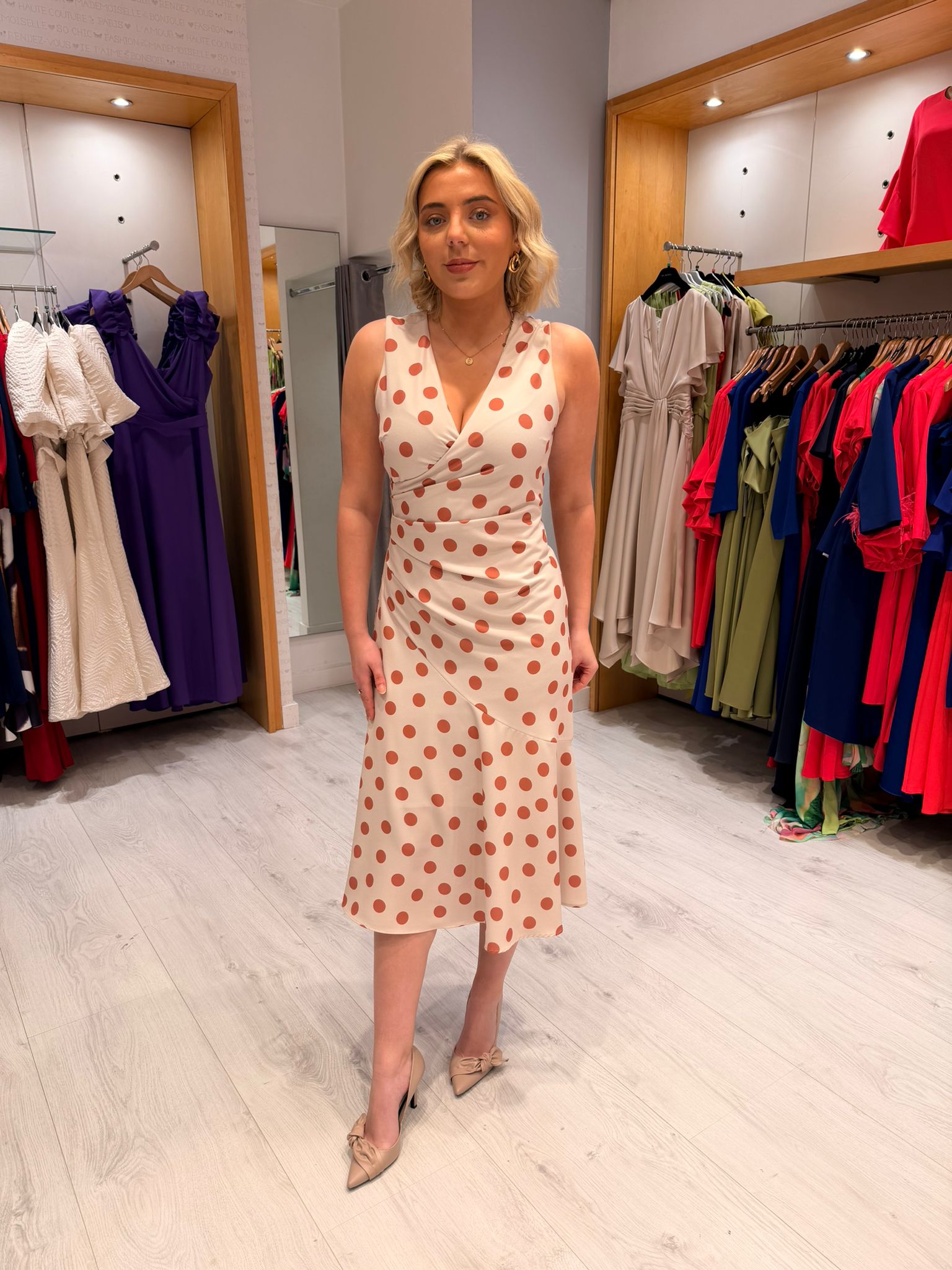 Casting Pokla Dot Dress