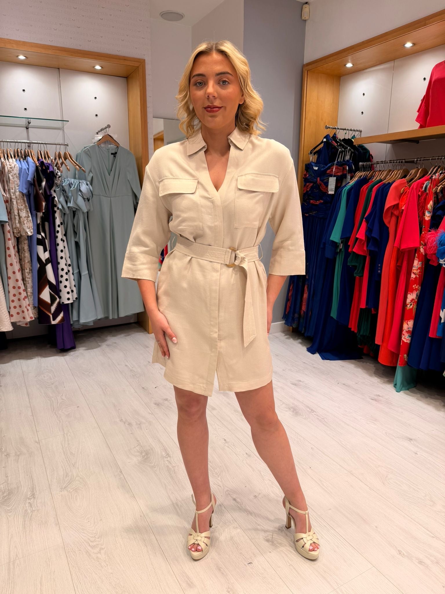 Yaya Cream Dress