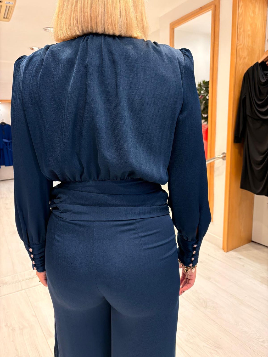 Rolemode Navy Blouse and Trouser Set