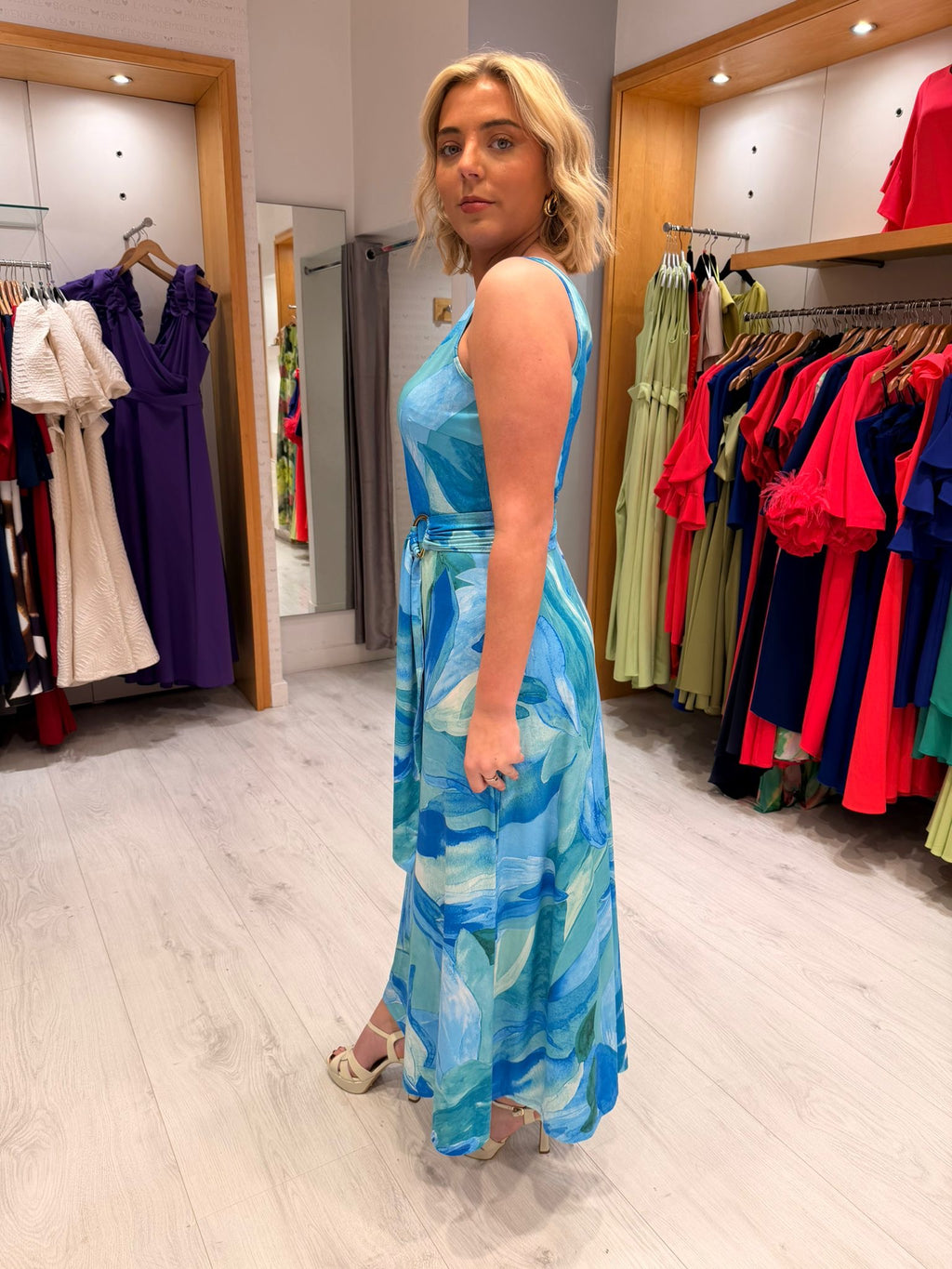 K Design Blue Maxi Dress